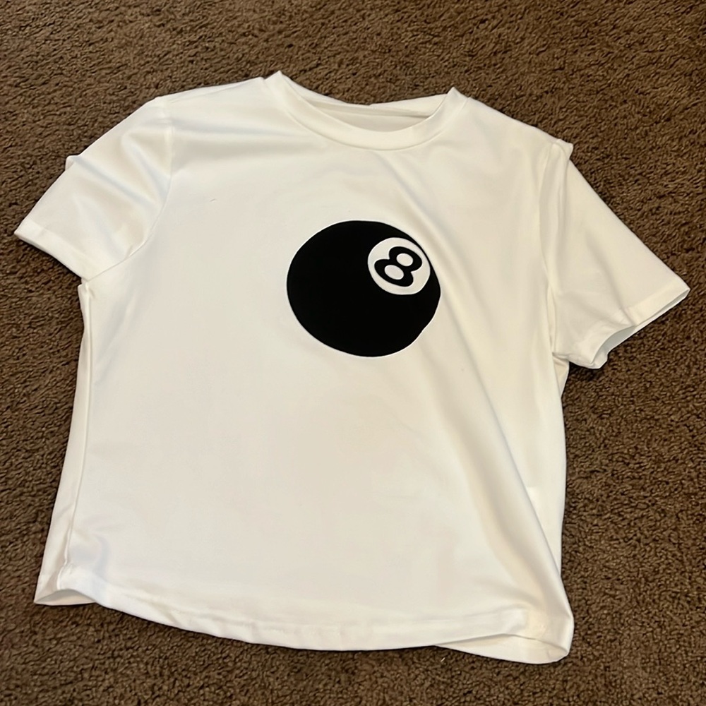 edikted 8 ball baby tee